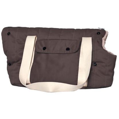Picture of Doogy Soft Brown Pet Carrier Bag and Cosy Bed